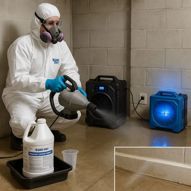 Sanitization and Odor Removal process in Middleborough Center, MA