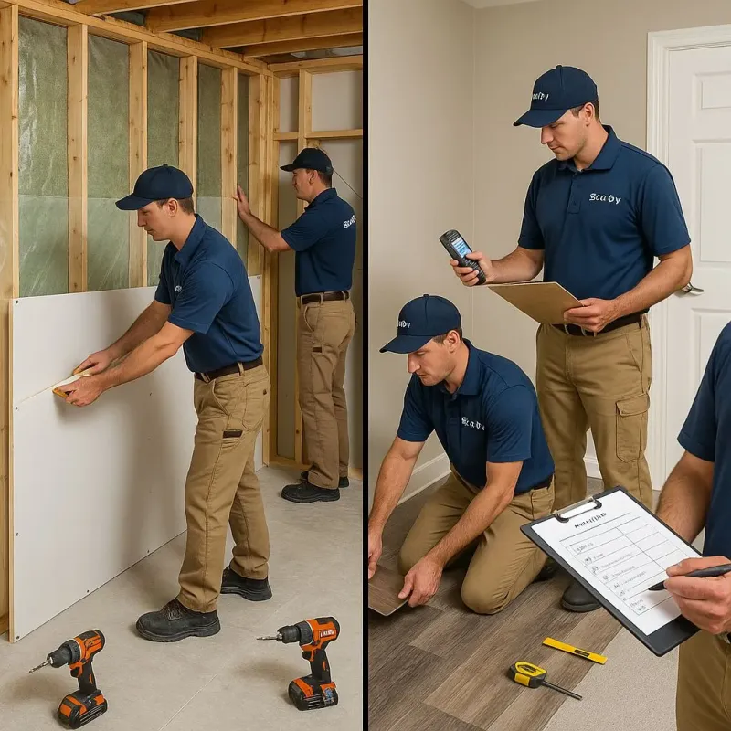 Repairs and Reconstruction process in Middleborough Center, MA